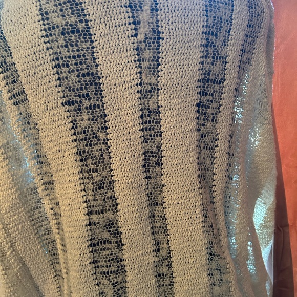 free people white spending time pullover sweater violet harmon exact size small - Picture 4 of 5